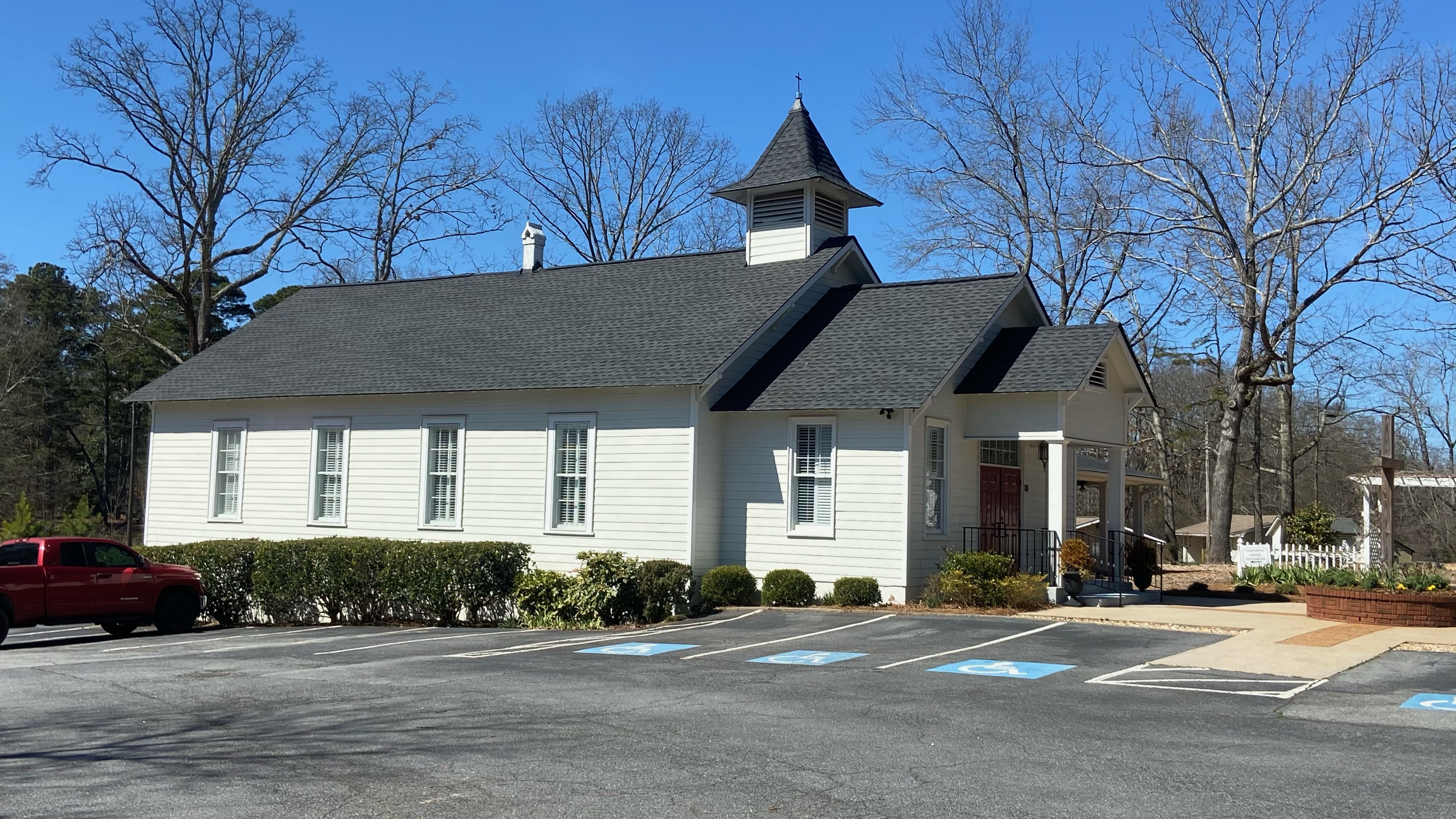 Ebenezer Methodist Church - the historic white church building